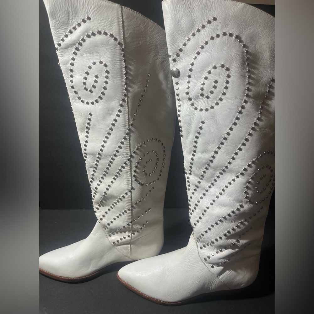 COPY - Circle S leather 80s 90s studded boots